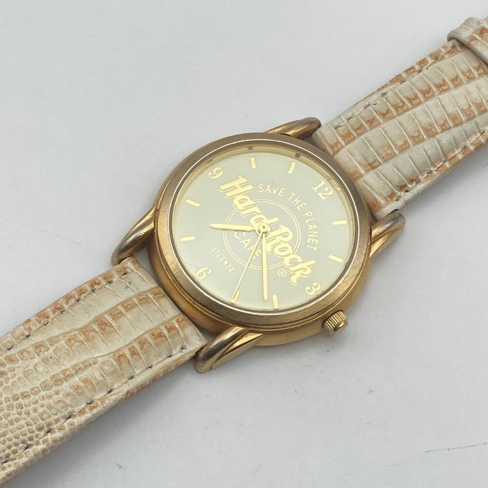 Fossil Hard Rock Cafe Atlanta Unisex Watch 34mm - Fresh Battery - Adjustable